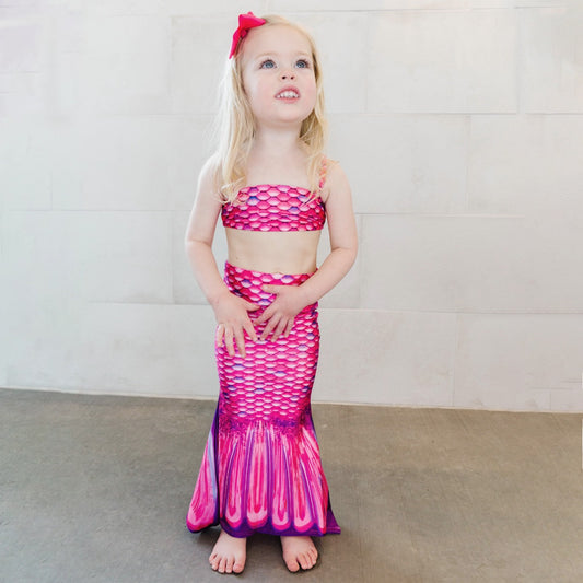 Malibu Pink Toddler Tail and Bandeau Set
