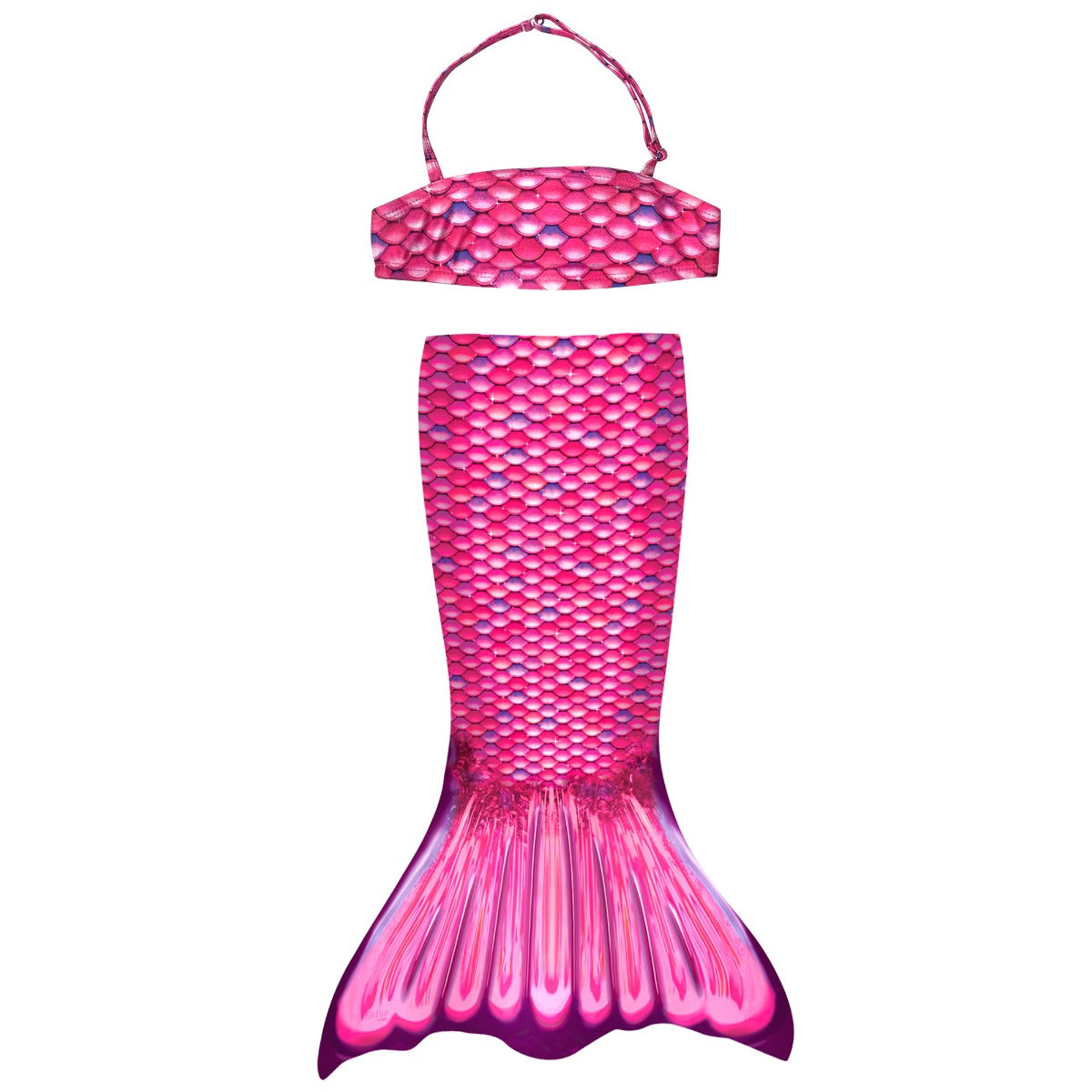 Factory Second Malibu Pink Toddler Tail and Bandeau Set