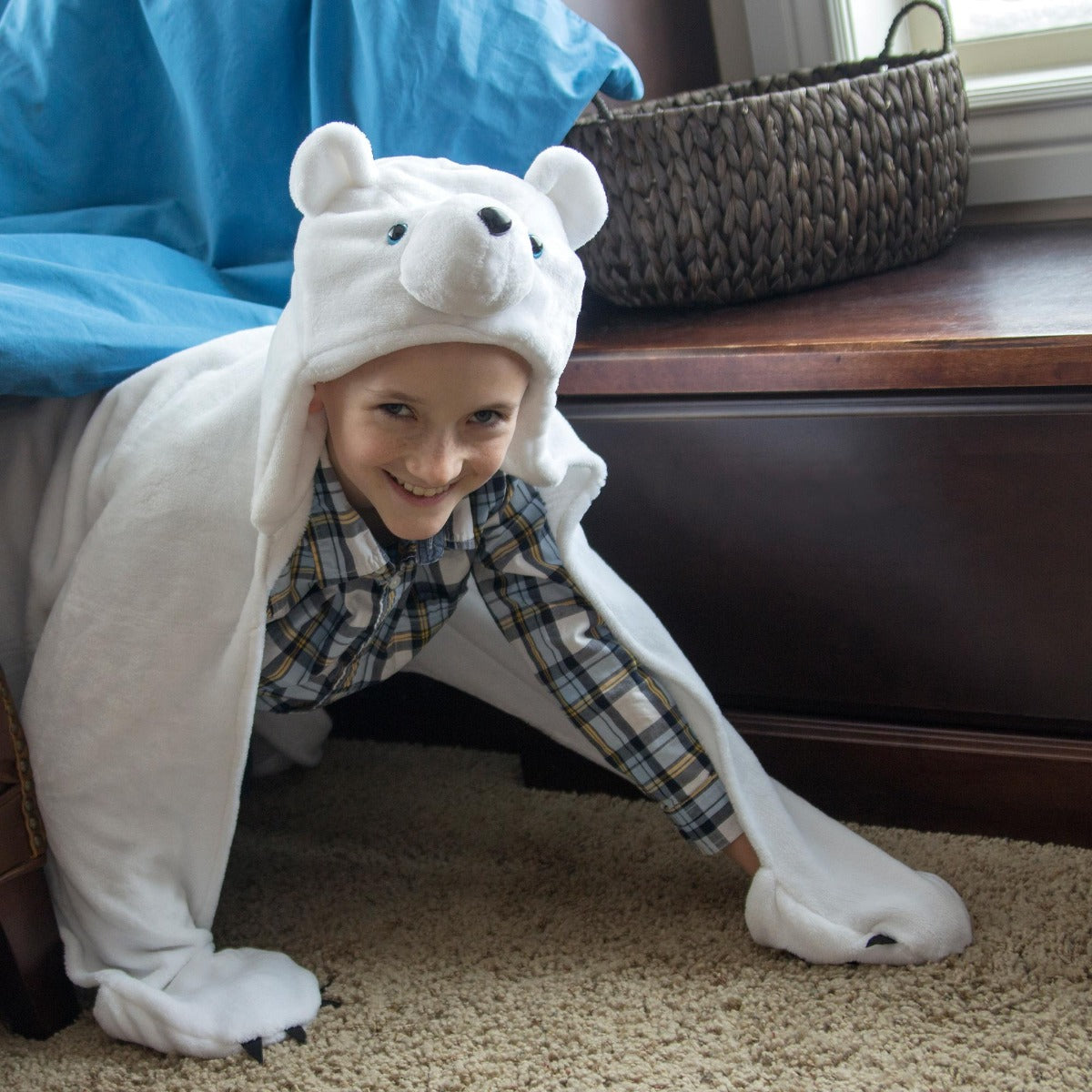 Wild Things Snowcap Polar Bear Blanket - Factory Second