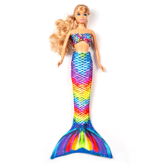Conjunto de cola de muñeca de moda Rainbow Reef