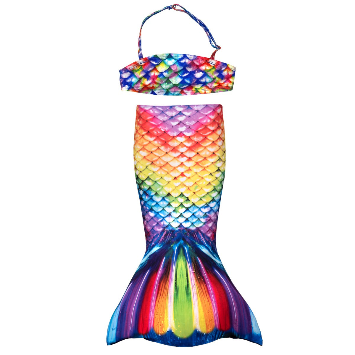 Conjunto bandeau y cola para niños pequeños de Rainbow Reef