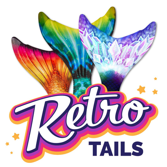 Retro Tails - Reimpresión personalizada de colas de sirena