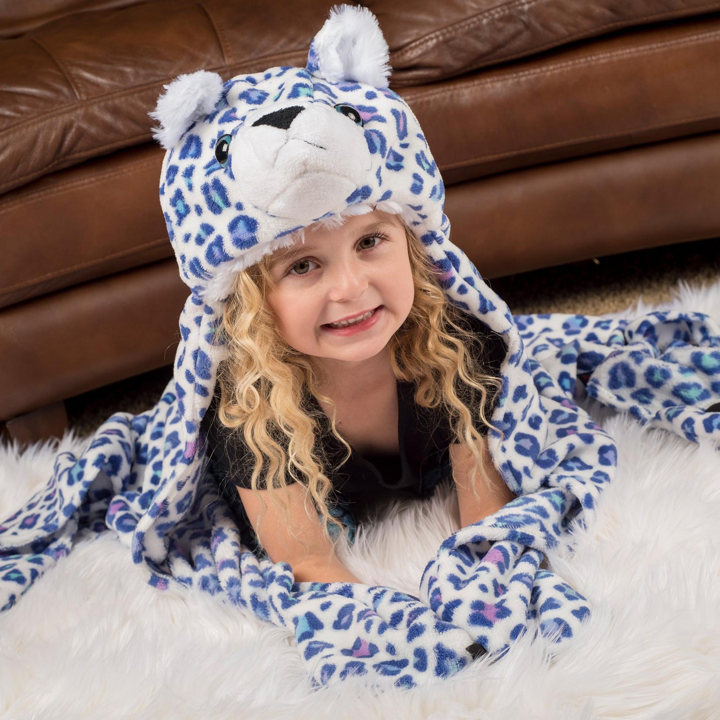 Wild Things Snow Leopard Blanket