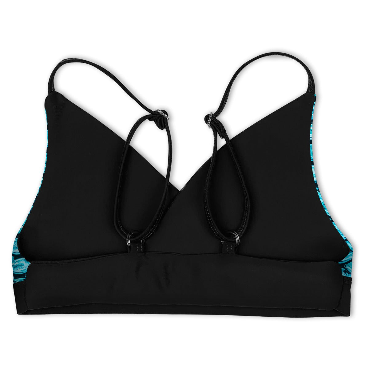 Girls Tidal Teal Reversible Bikini Top & Bottom Set