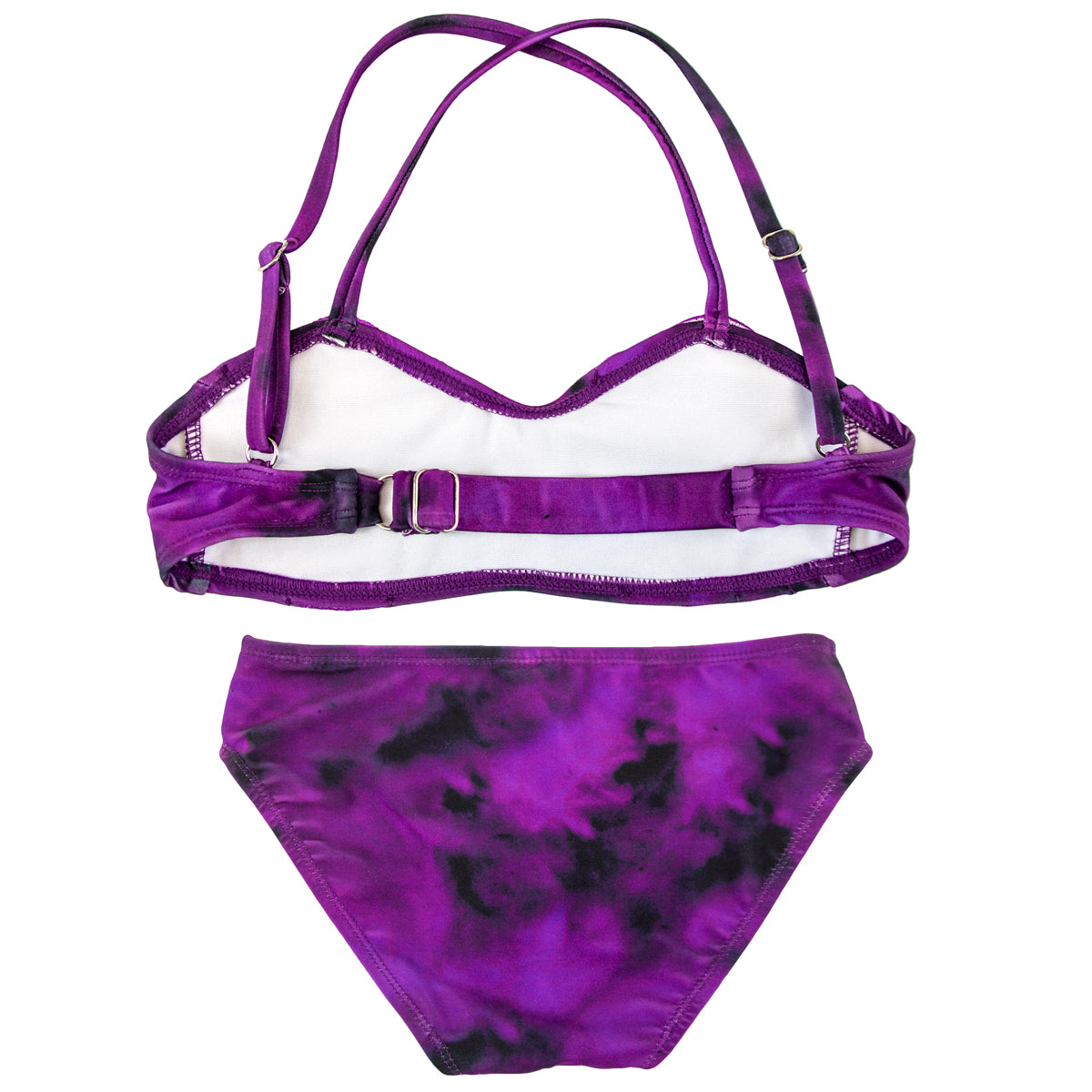 Fin Fun Violet Girls' Daybreak Royal Shell Bikini Set – Fin Fun Mermaid