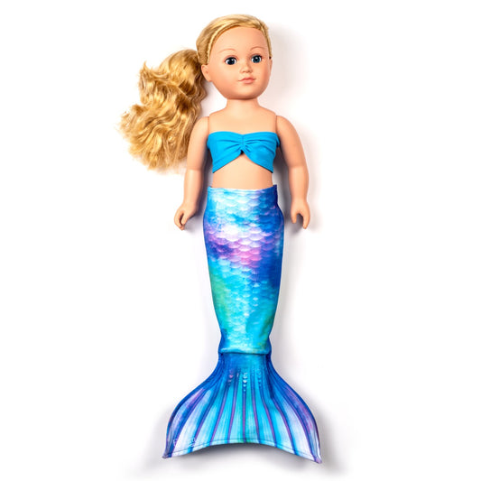 Watercolor Waves Doll Tail Set - 18-Inch
